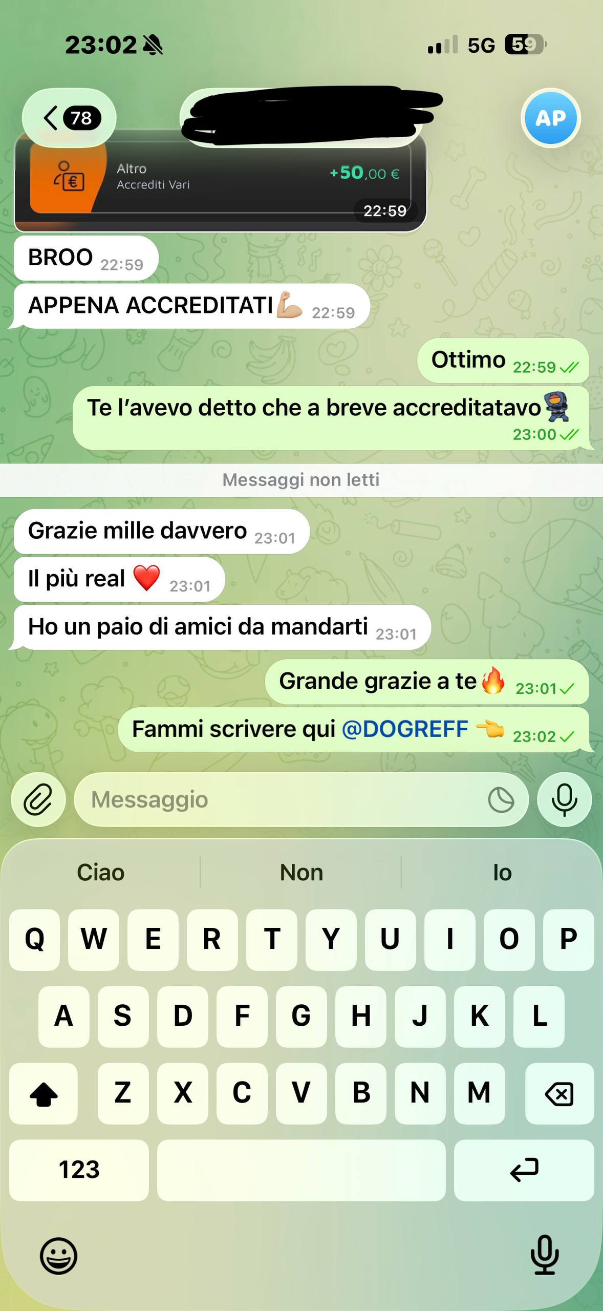 Testimonianza utente del canale DogRef